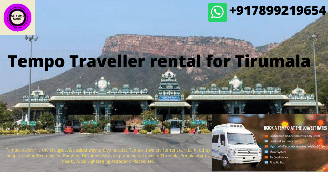 Tempo Traveller rental for Tirumala.citylinecabs.in
