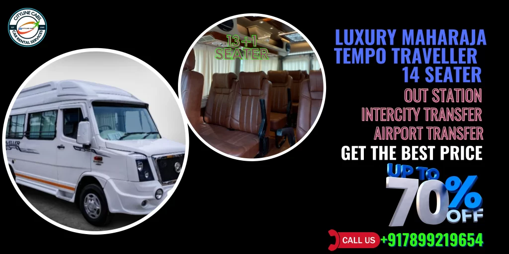 maharaja tempo traveller Rental 9.10.14.16.18 Seater in Electronic City