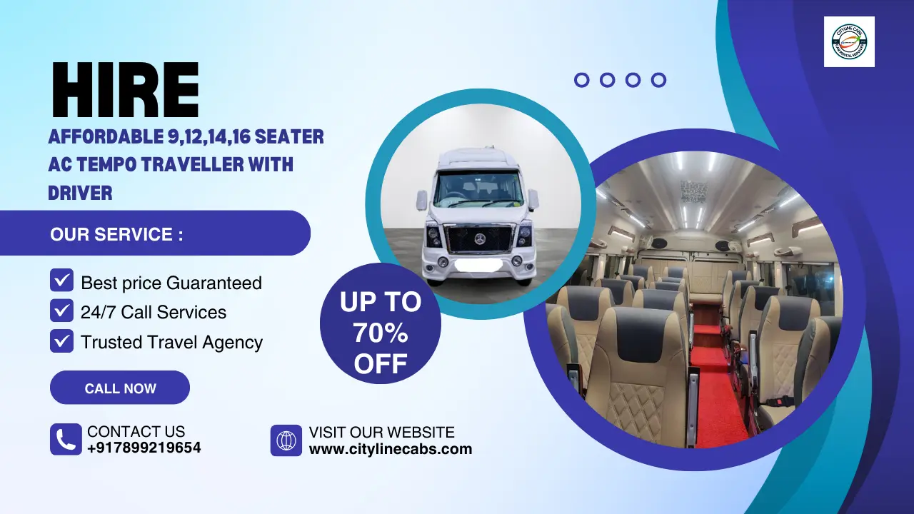 Tempo Traveller 12 Seater With Driver At Affordable Prices