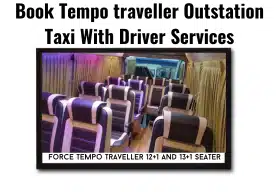 12+1 Seater Force Tempo Traveller Outstation Taxi With Driver interior
