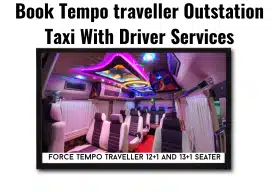 12+1 Seater Force Tempo Traveller Outstation Taxi With Driver