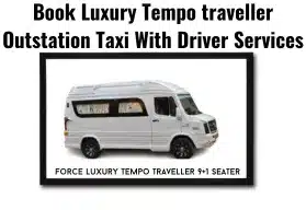 Book Luxury Tempo traveller Outstation Taxi With Driver Services
