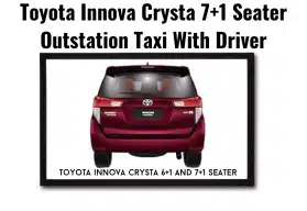Toyota Innova Crysta 7+1 Seater Outstation Taxi With Driver