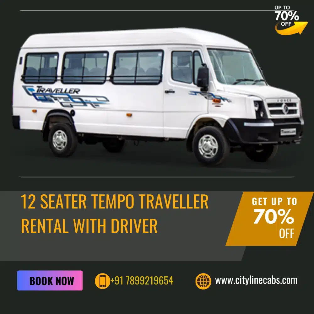 12 seater tempo traveller rental with driver